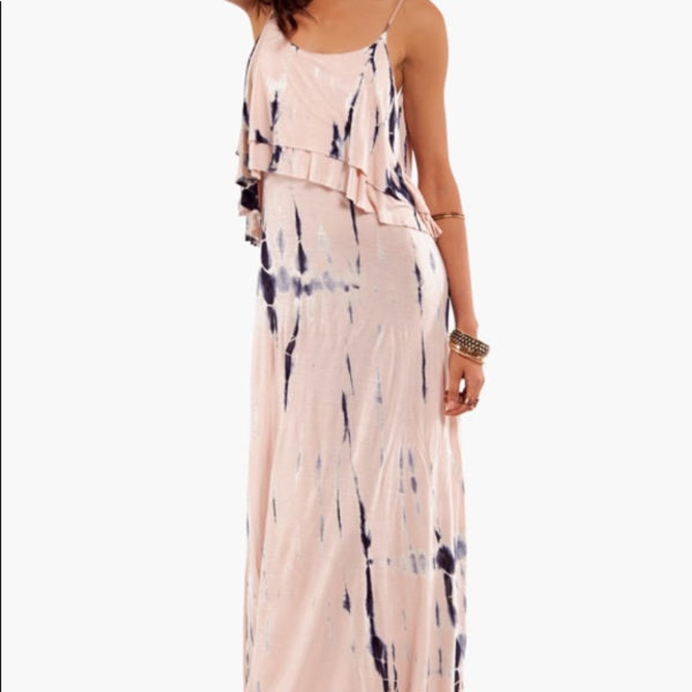 Tie dye maxi dress